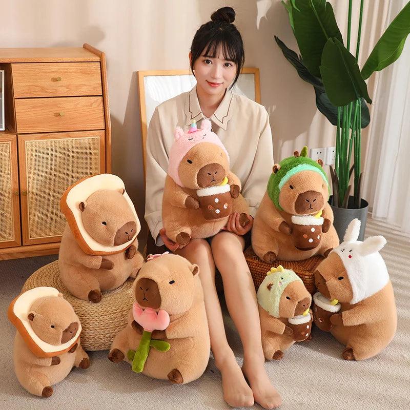Amusing Capybara Plushies With Accessories - MoeMoeKyun