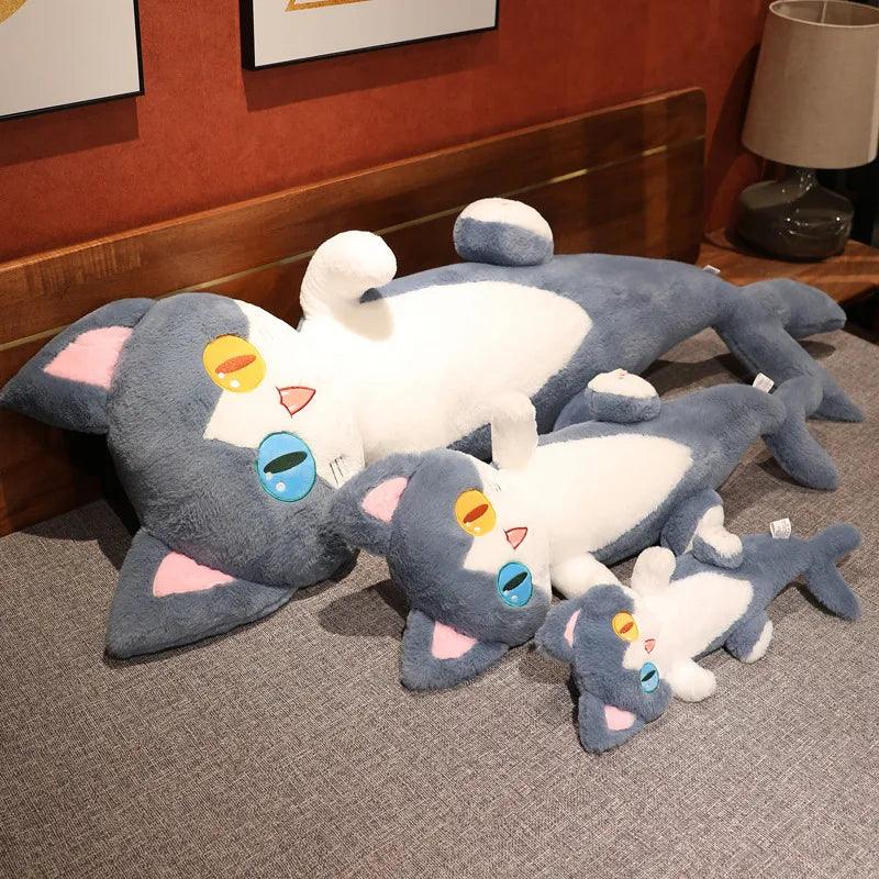 Big-Eyed Shark-Cat Plushies - MoeMoeKyun