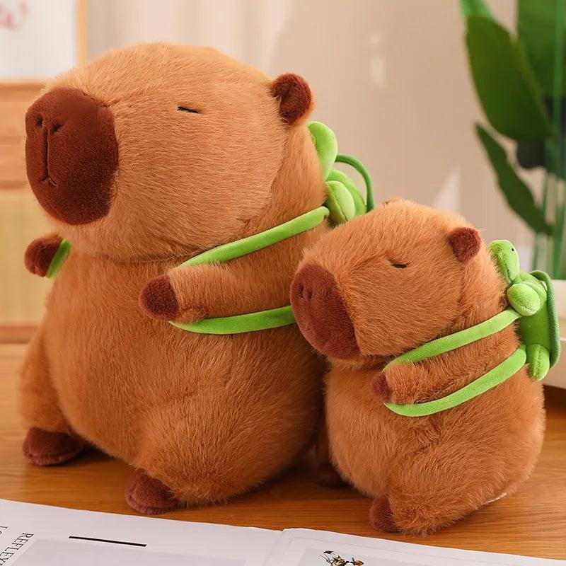 Capybara Plushies with a tiny Turtle Backpack | New - MoeMoeKyun