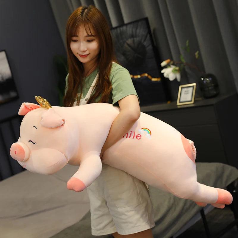 Happy Crowned Pig Plush Toys - MoeMoeKyun