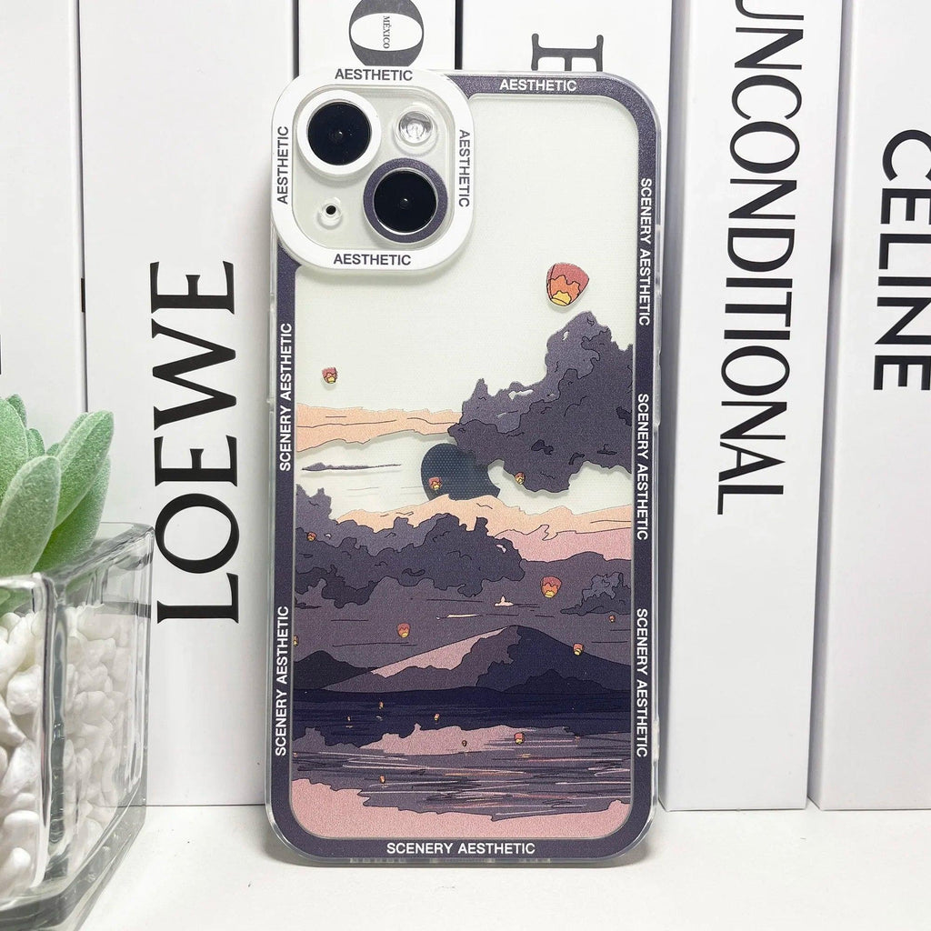 Japanese Aesthetic Mount Fuji iPhone Case - MoeMoeKyun