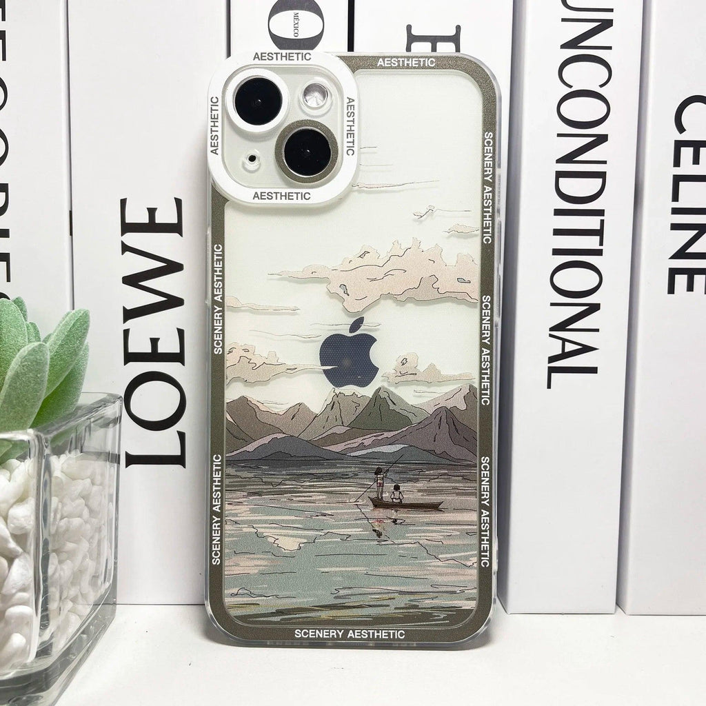 Japanese Aesthetic Mount Fuji iPhone Case - MoeMoeKyun