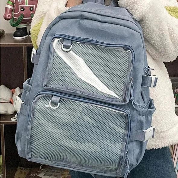 Japanese Ita Bag Backpack with 2 Windows - MoeMoeKyun