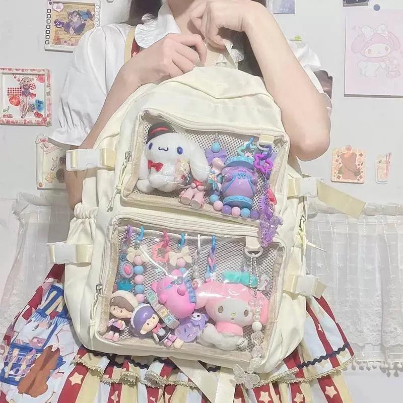 Japanese Ita Bag Backpack with 2 Windows - MoeMoeKyun