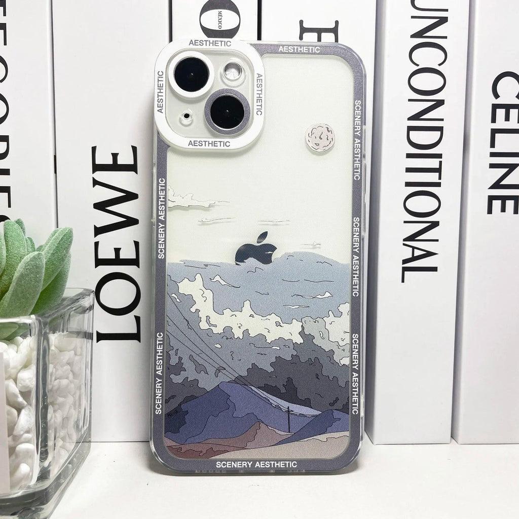 Japanese Mountain Scenery iPhone Case - MoeMoeKyun