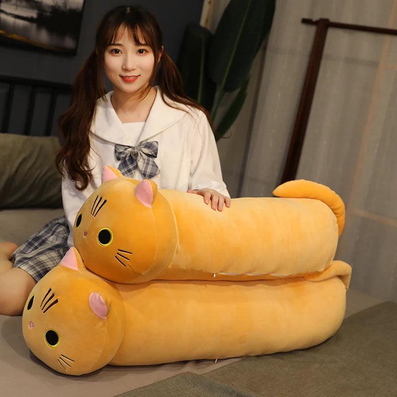 Kawaii Cats Long Pillow Plushies - MoeMoeKyun