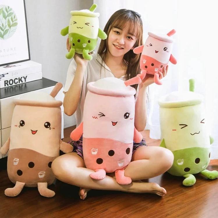 Smily Milk Bubble Tea Plushies - MoeMoeKyun