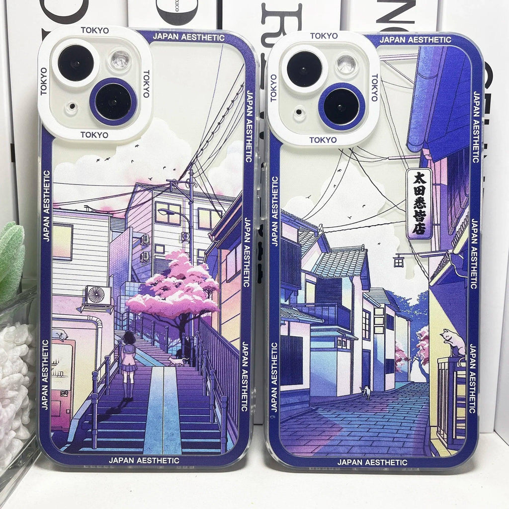 Tokyo Street Scenery iPhone Case - MoeMoeKyun