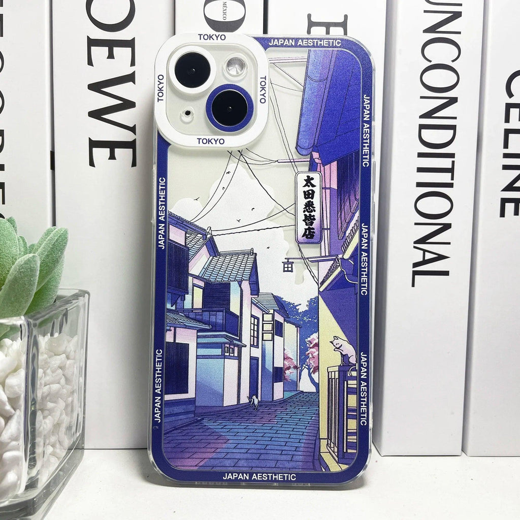 Tokyo Street Scenery iPhone Case - MoeMoeKyun