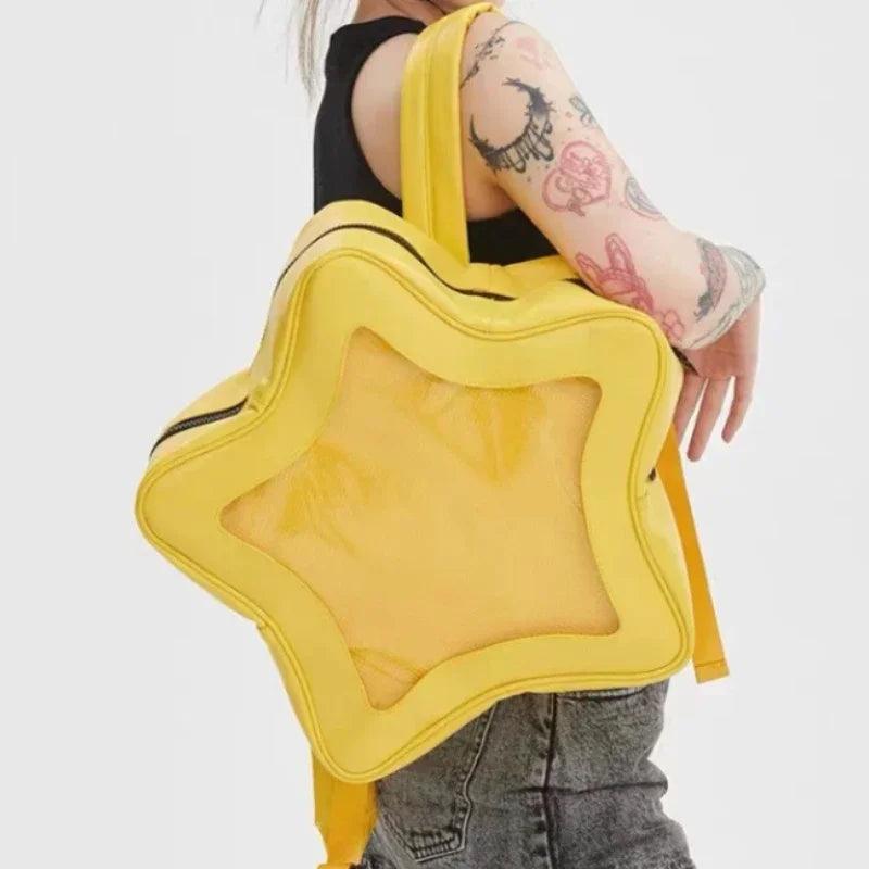 Yellow Star Backpack Ita Bag - MoeMoeKyun
