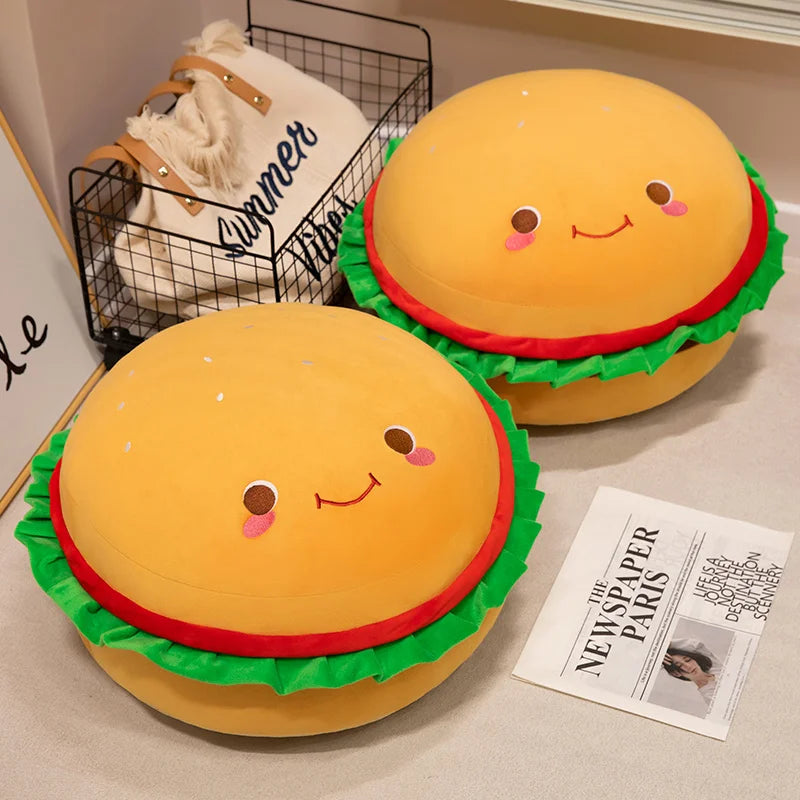 Cozy Hamburger Foldable Plush Seat – MoeMoeKyun