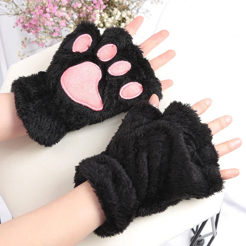 cosplay handschuhe Kitty Paws Furry Cosplay Gloves Black / 5.9*8.5 inch