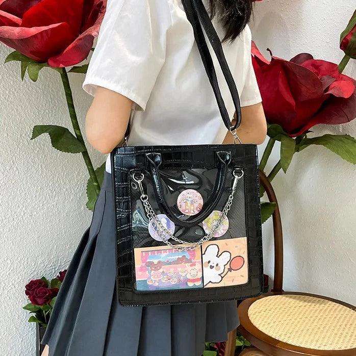 Classy Croc Leather Ita Bag - MoeMoeKyun