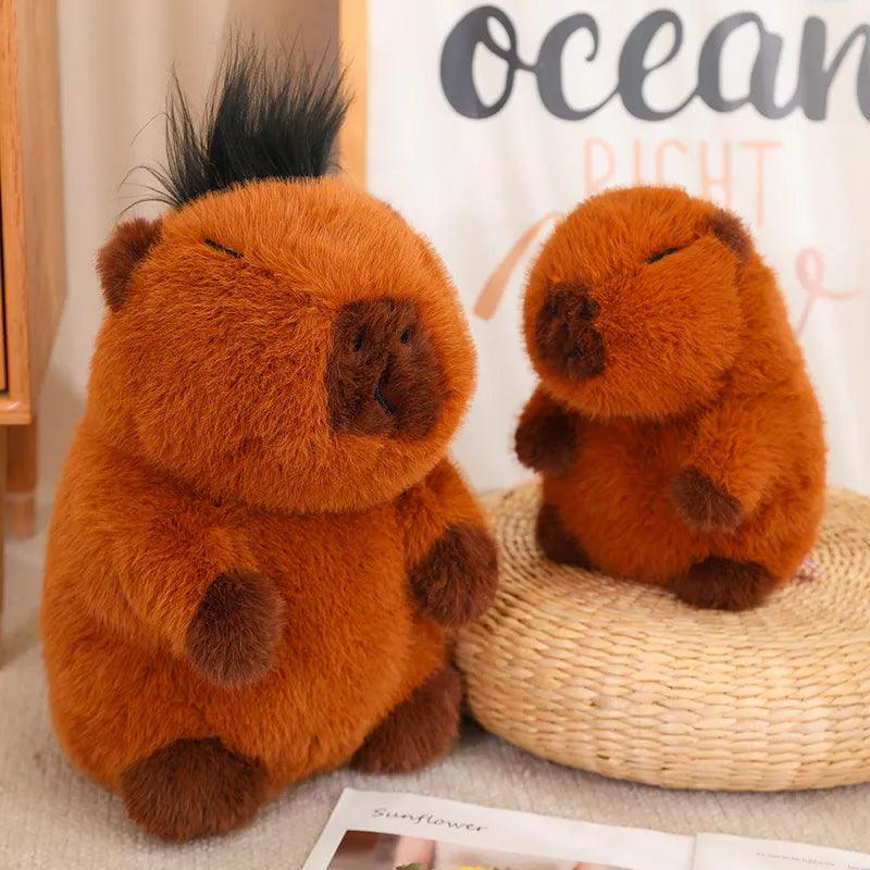 Fluffy Brown Capybara Plush Toys | New - MoeMoeKyun