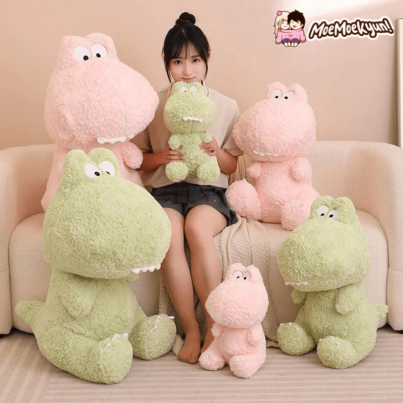 Fluffy Dinosaur Plushies In Pastel Colors | New - MoeMoeKyun
