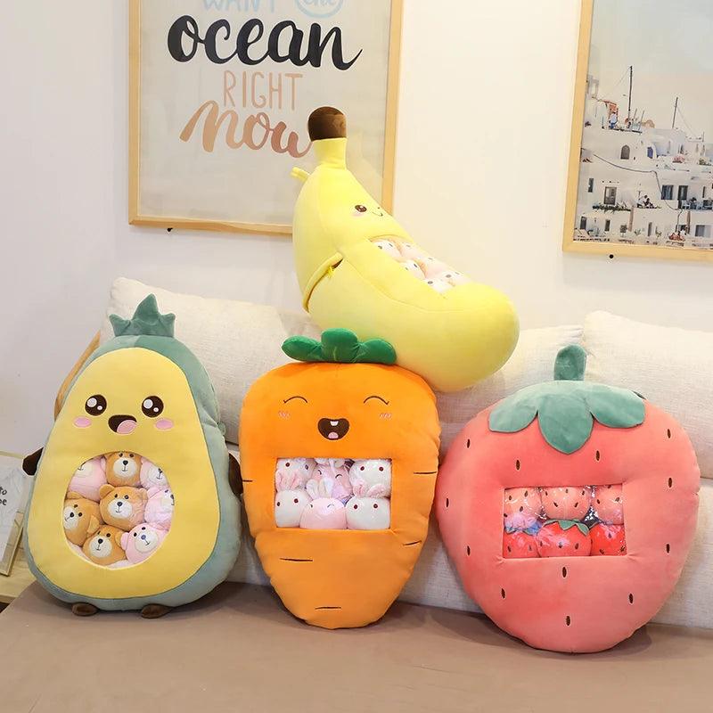 Happy Fruit Bag Plushies - MoeMoeKyun