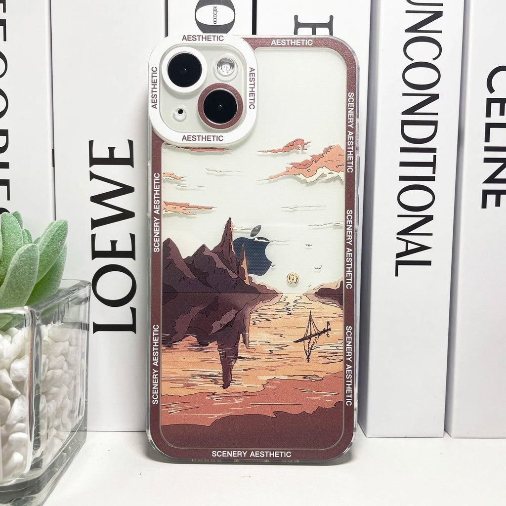 Japanese Aesthetic Mount Fuji iPhone Case - MoeMoeKyun