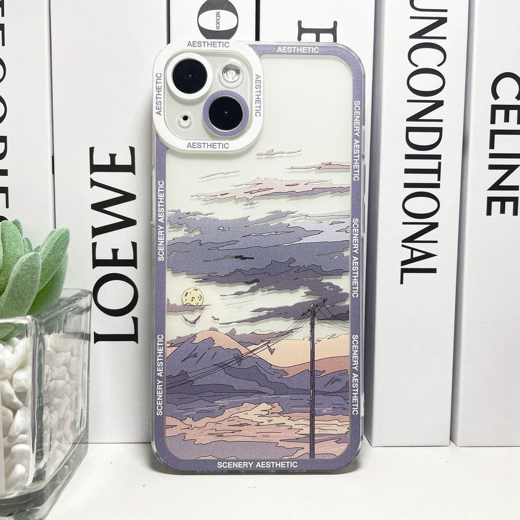 Japanese Mountain Scenery iPhone Case - MoeMoeKyun
