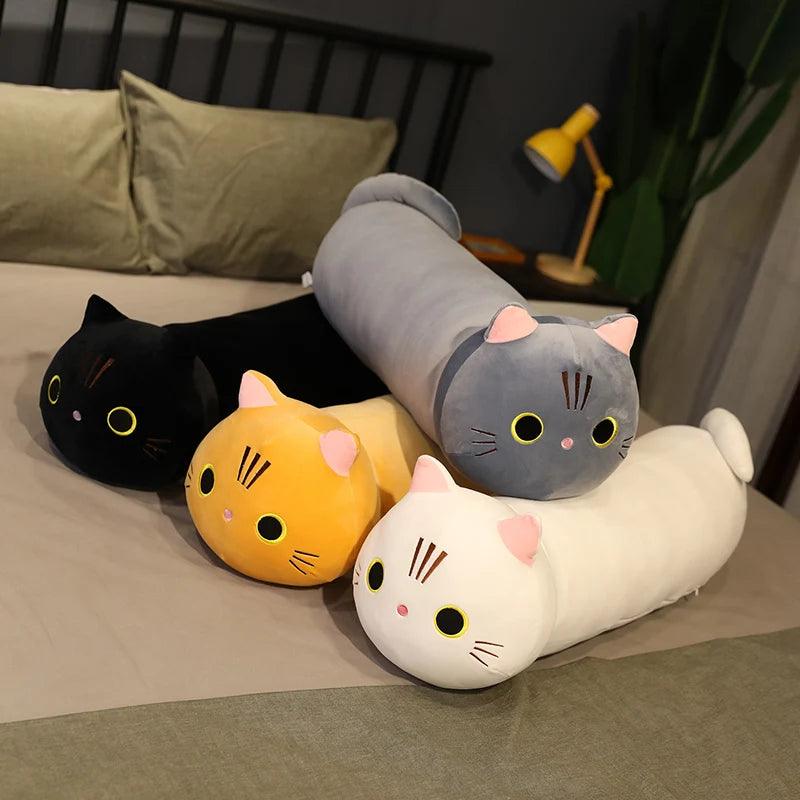 Kawaii Cats Long Pillow Plushies - MoeMoeKyun