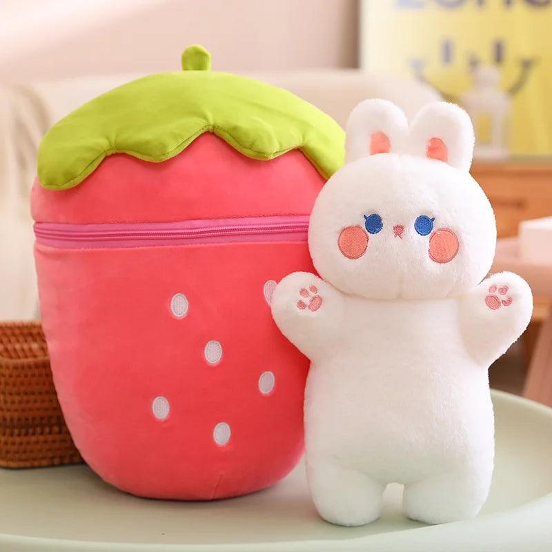 Kawaii Fruity Pig & Rabbit Plushies - MoeMoeKyun