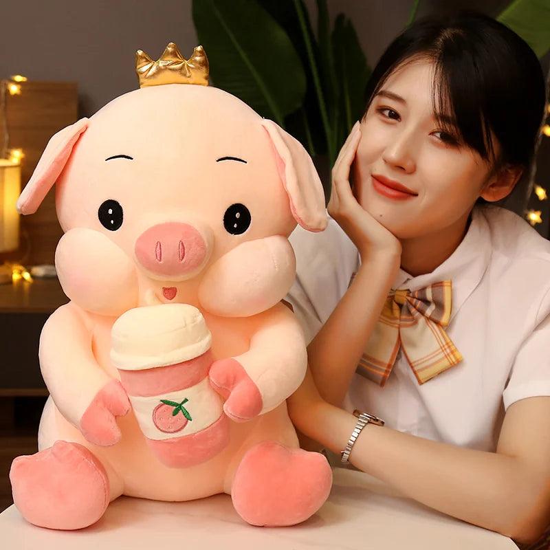 Pig Queen With Bubble Tea – MoeMoeKyun