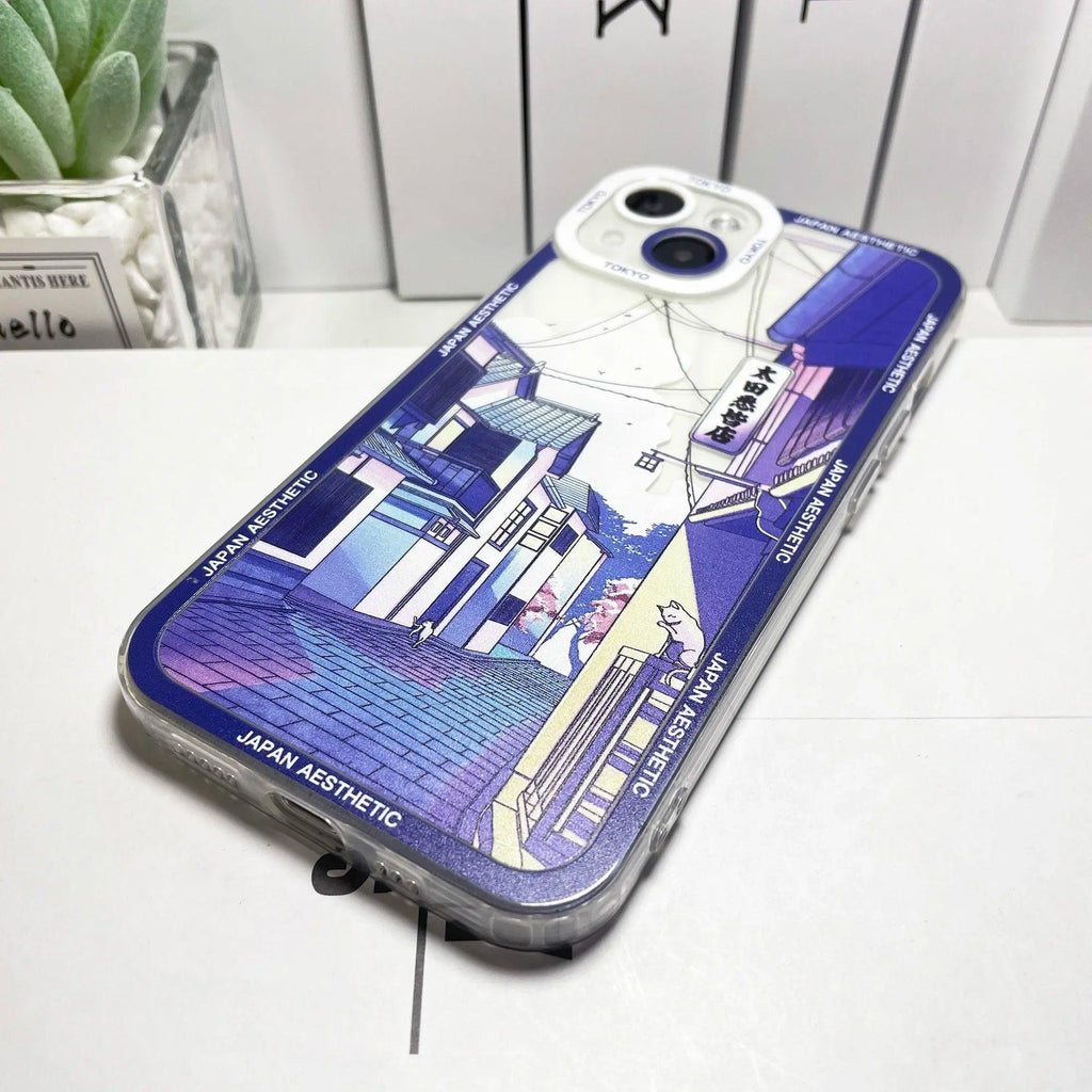 Tokyo Street Scenery iPhone Case - MoeMoeKyun
