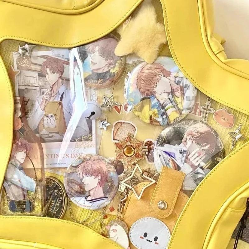 Yellow Star Backpack Ita Bag - MoeMoeKyun
