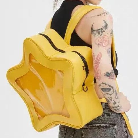 Yellow Star Backpack Ita Bag - MoeMoeKyun