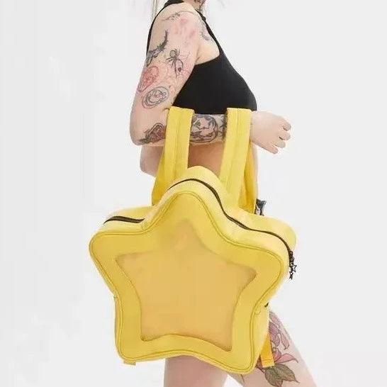 Yellow Star Backpack Ita Bag - MoeMoeKyun