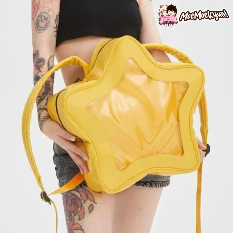 Yellow Star Backpack Ita Bag - MoeMoeKyun