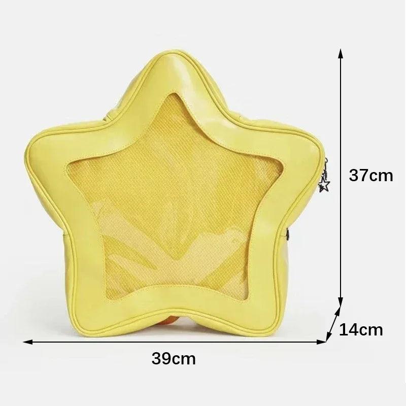 Yellow Star Backpack Ita Bag - MoeMoeKyun